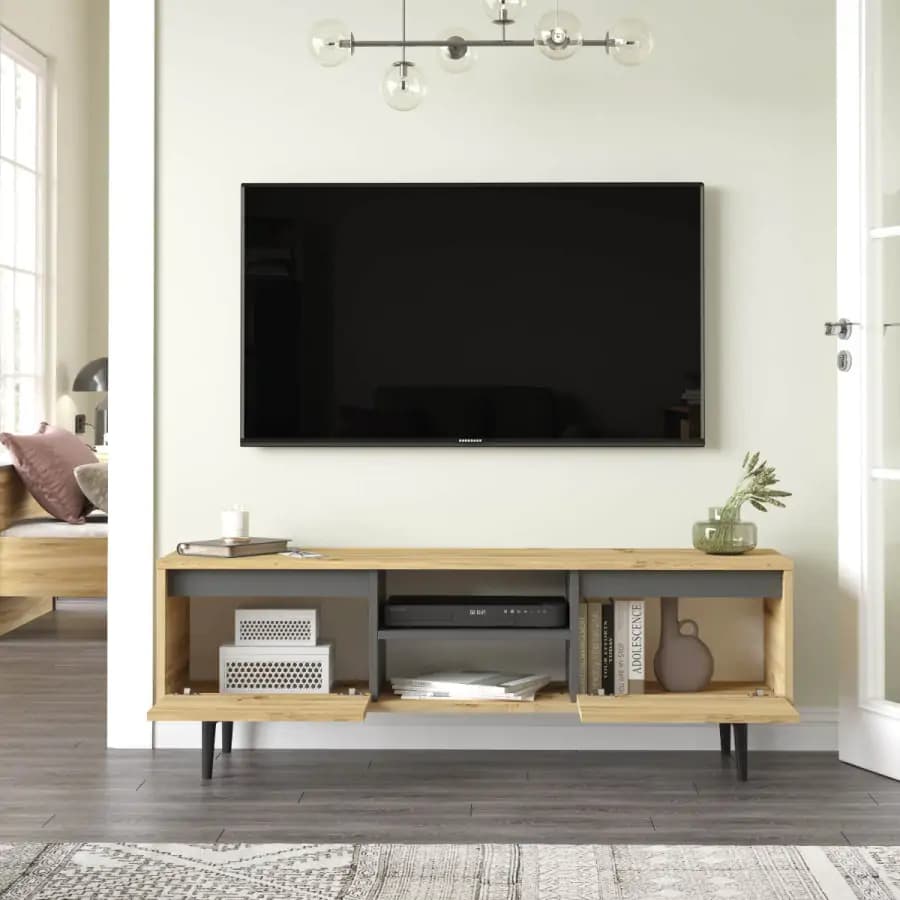 Casarredo TV skříňka ASPERE - dub/antracit - náhled 3