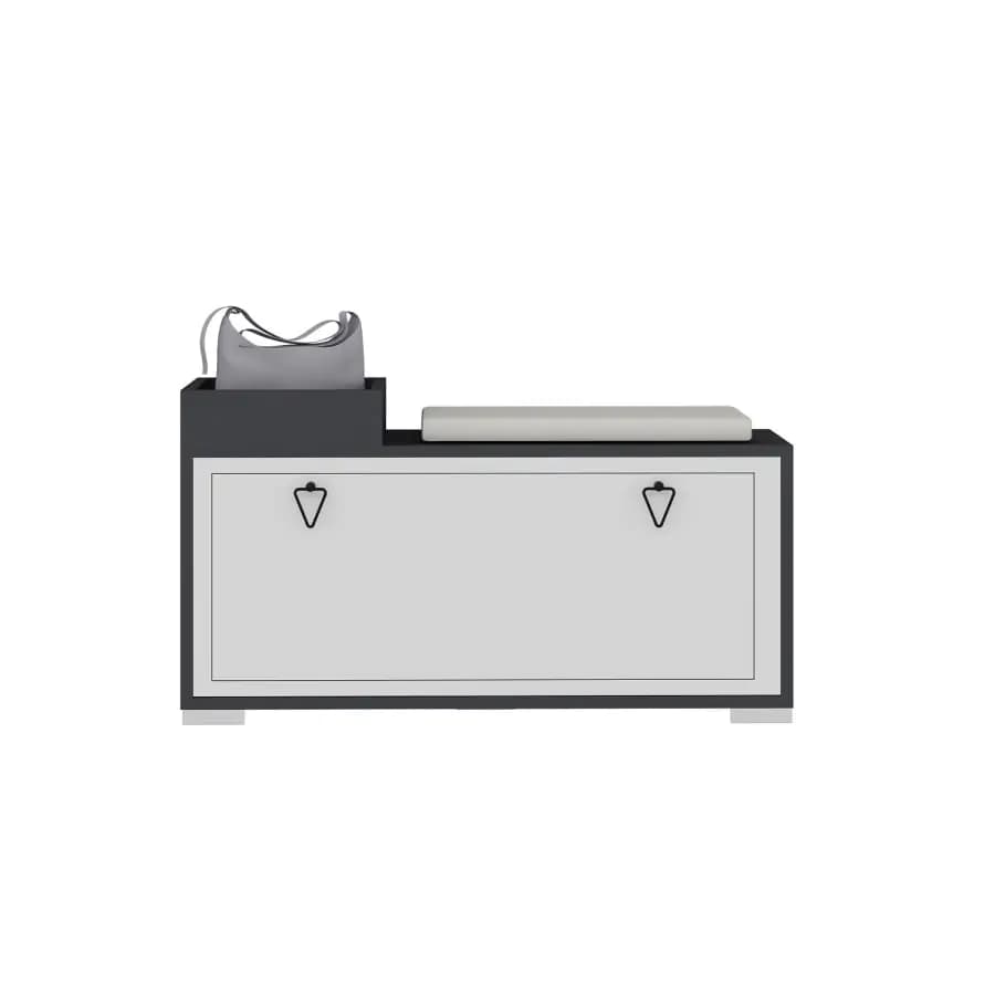 Casarredo Výklopný botník RAMPART - antracit / bílá