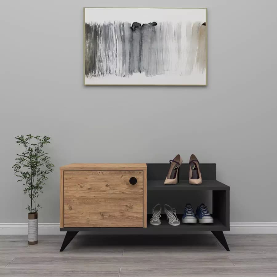 Casarredo Botník MYKONOS - borovice/antracit - náhled 4