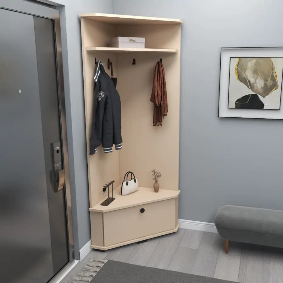 Casarredo Rohová předsíň VITINA - borovice /antracit - náhled 5