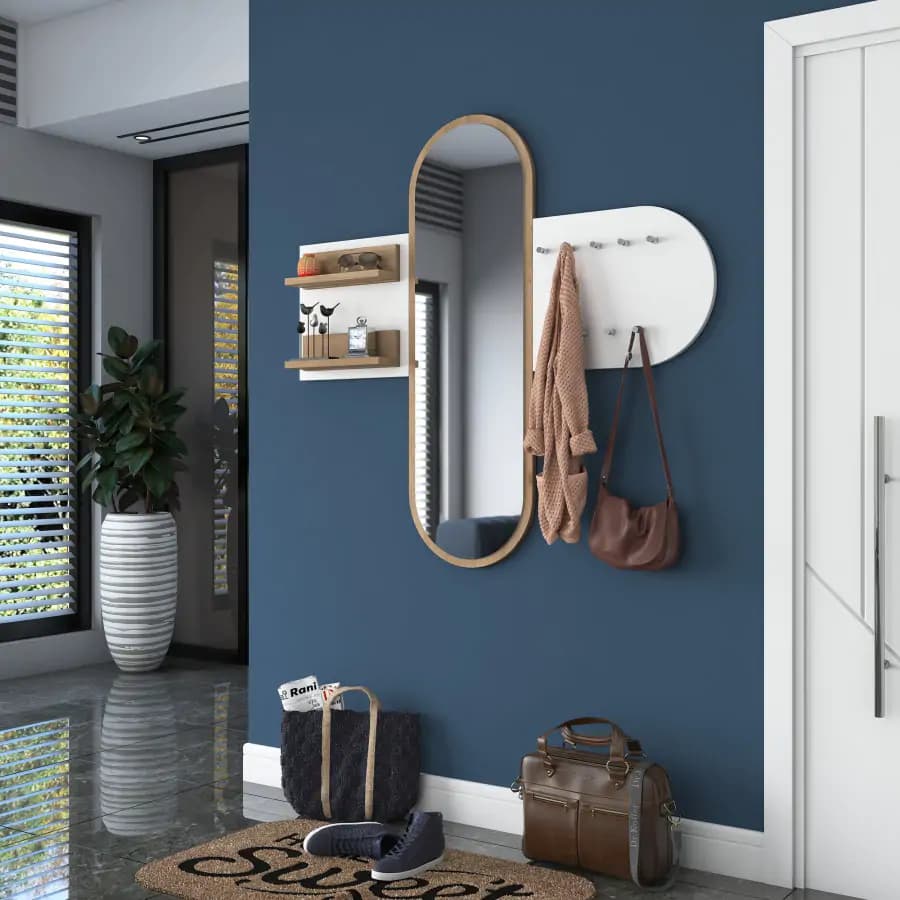 Casarredo Předsíňová sestava VILANOVA - bílá/ořech