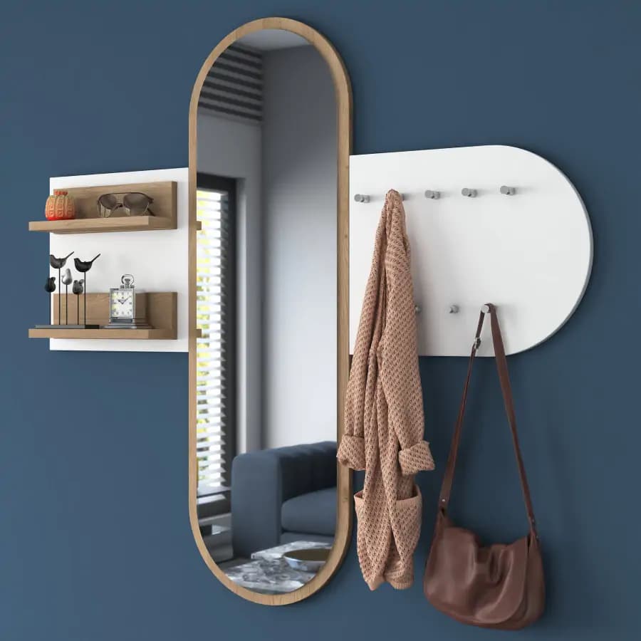 Casarredo Předsíňová sestava VILANOVA - bílá/ořech - náhled 5