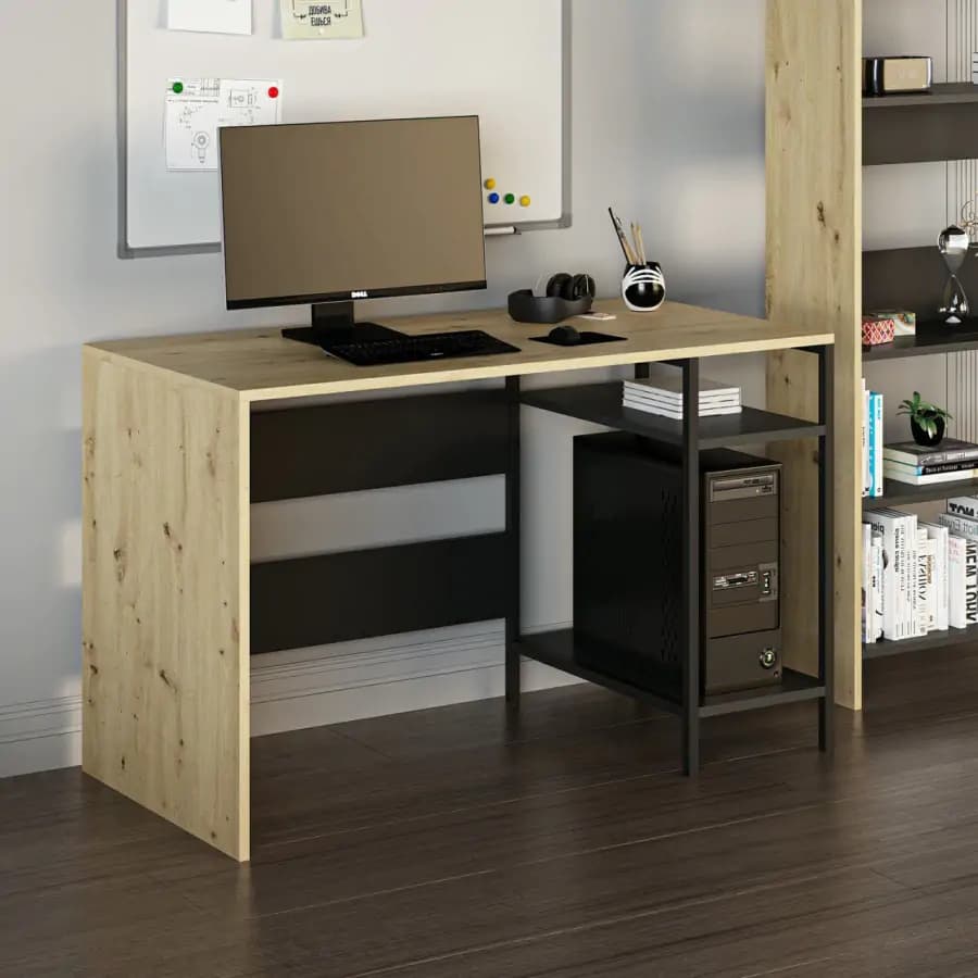 Casarredo Psací stůl ANDROS - dub artisan/černá - náhled 4