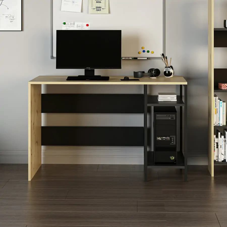 Casarredo Psací stůl ANDROS - dub artisan/černá - náhled 5
