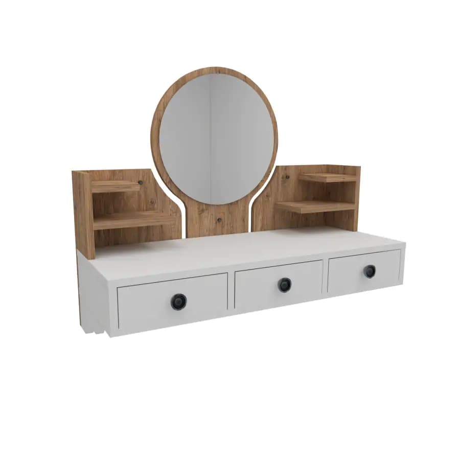 Casarredo Závěsný kosmetický stolek NAXOS - borovice Atlantic / bílá