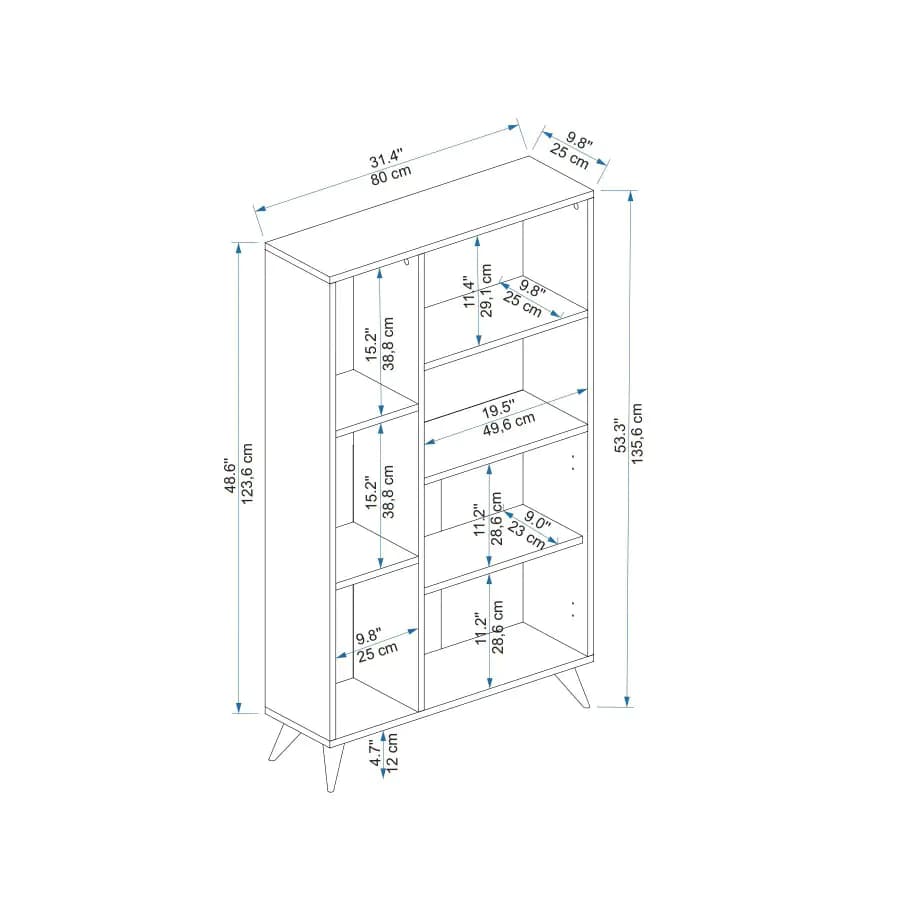 Casarredo Regál THIVA - borovice / antracit - náhled 5