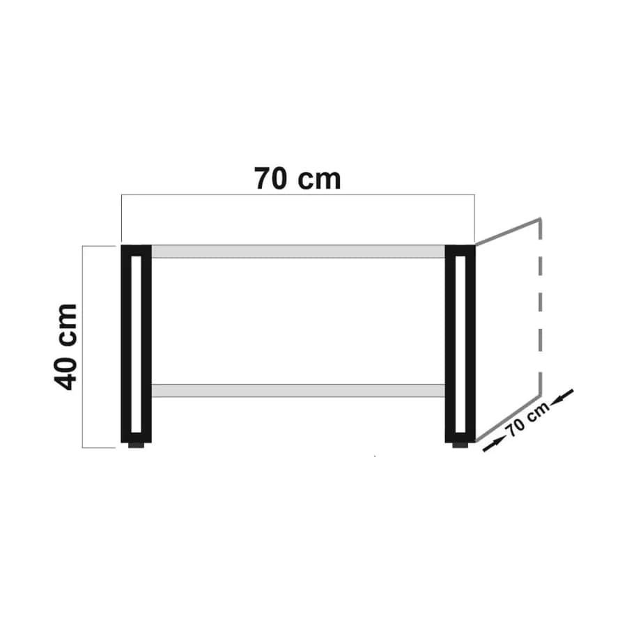 Casarredo Konferenční stolek ODERZO - borovice/černá - náhled 4