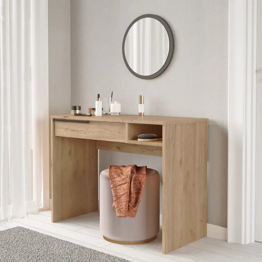 Casarredo Toaletní stolek MORELIA se zrcadlem - dub - náhled 3