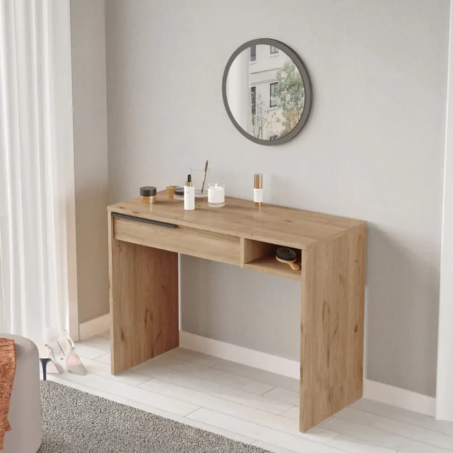 Casarredo Toaletní stolek MORELIA se zrcadlem - dub - náhled 4