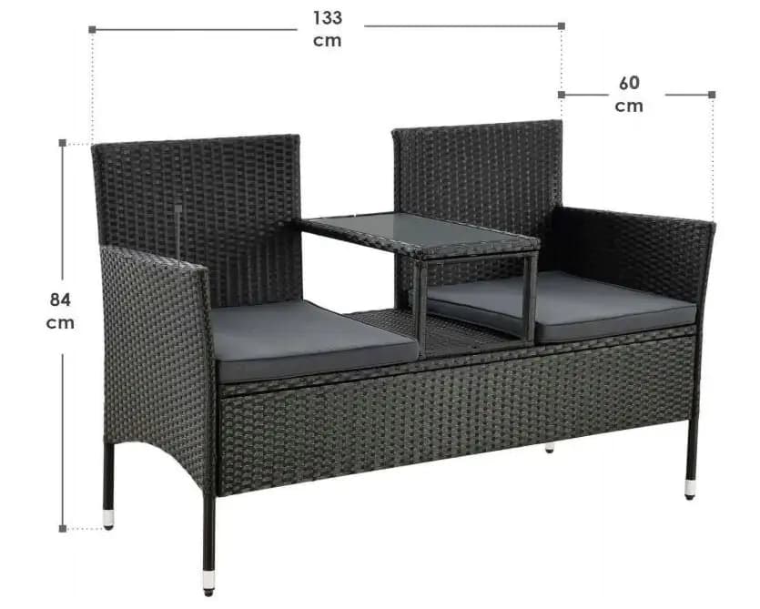 Casarredo Balkonový set LASKA - černá - náhled 4