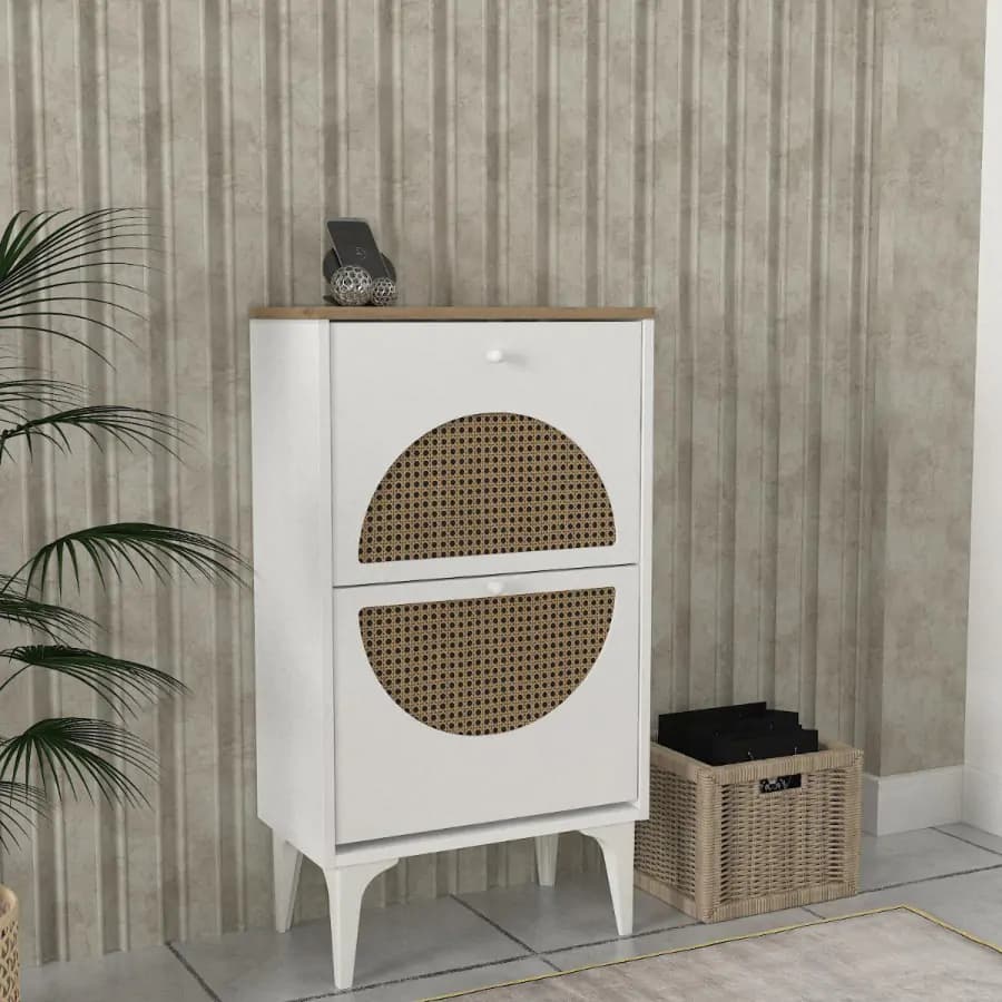 Casarredo Výklopný botník RATUBI - bílá/hazeran - náhled 5