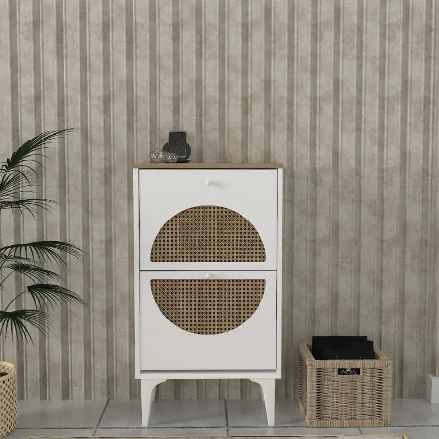Casarredo Výklopný botník RATUBI - bílá/hazeran - náhled 3