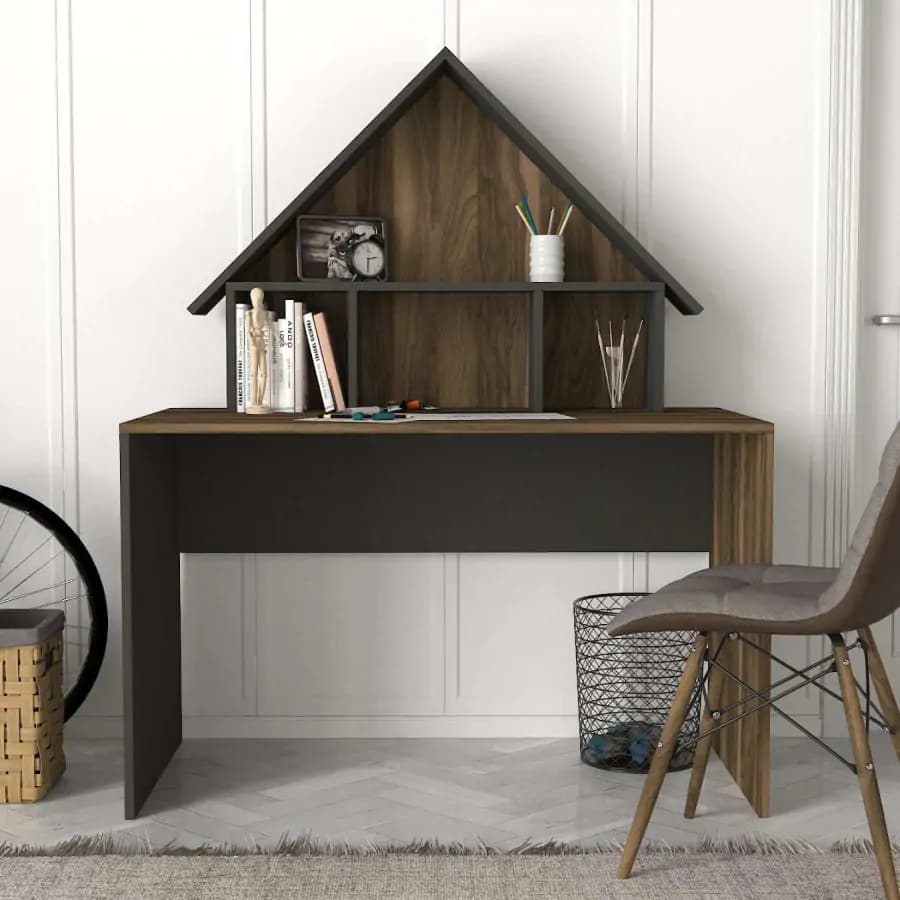 Casarredo Psací stůl AVELINO - ořech/antracit - náhled 3