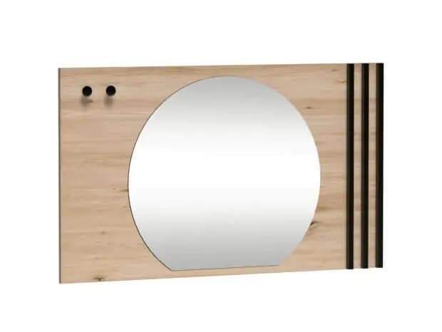 Casarredo Zrcadlo s panelem BARBUS - dub artisan/černá