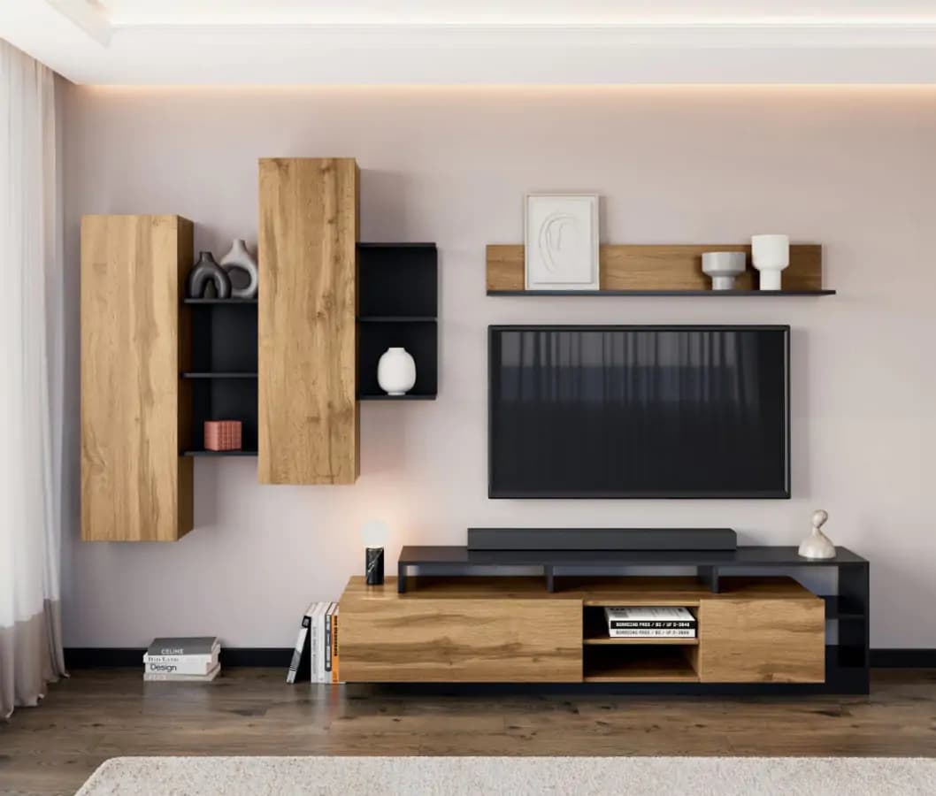 Casarredo Obývací sestava SMARA - dub/antracit
