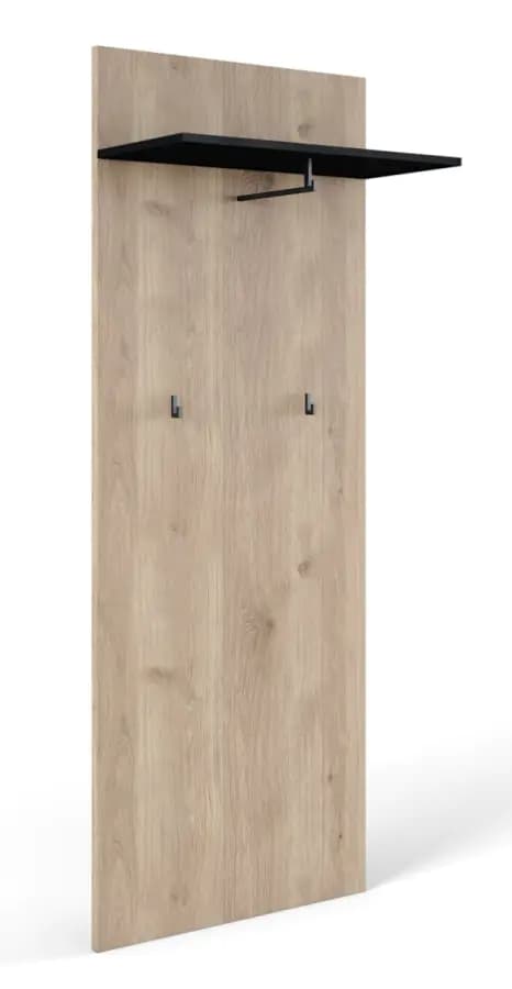 Casarredo Věšákový panel ZEMURA - bílý dub/černá