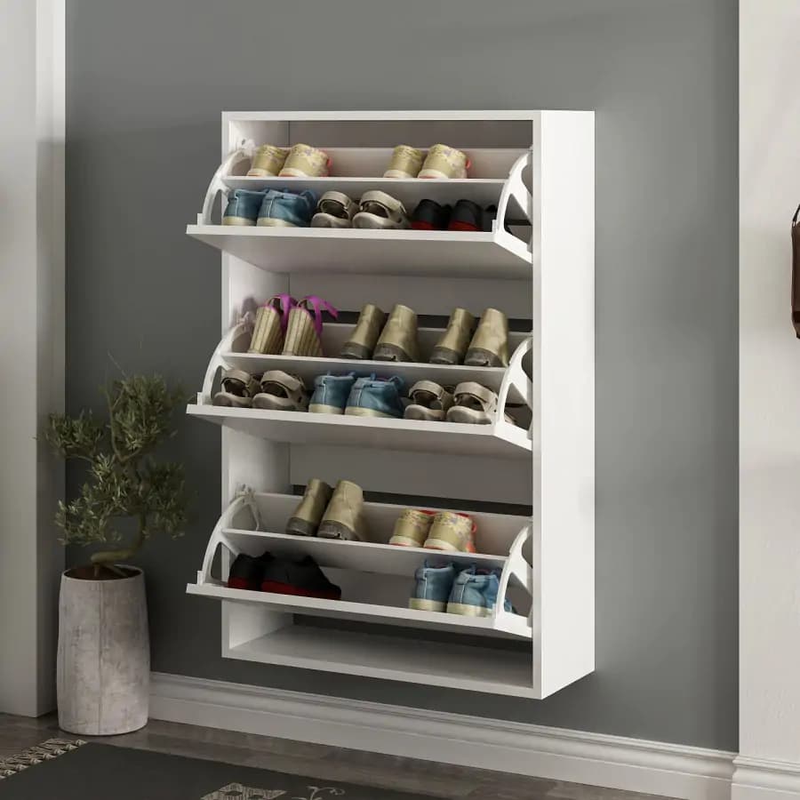 Casarredo Nástěnný botník Lupa 3 - bílá - náhled 3