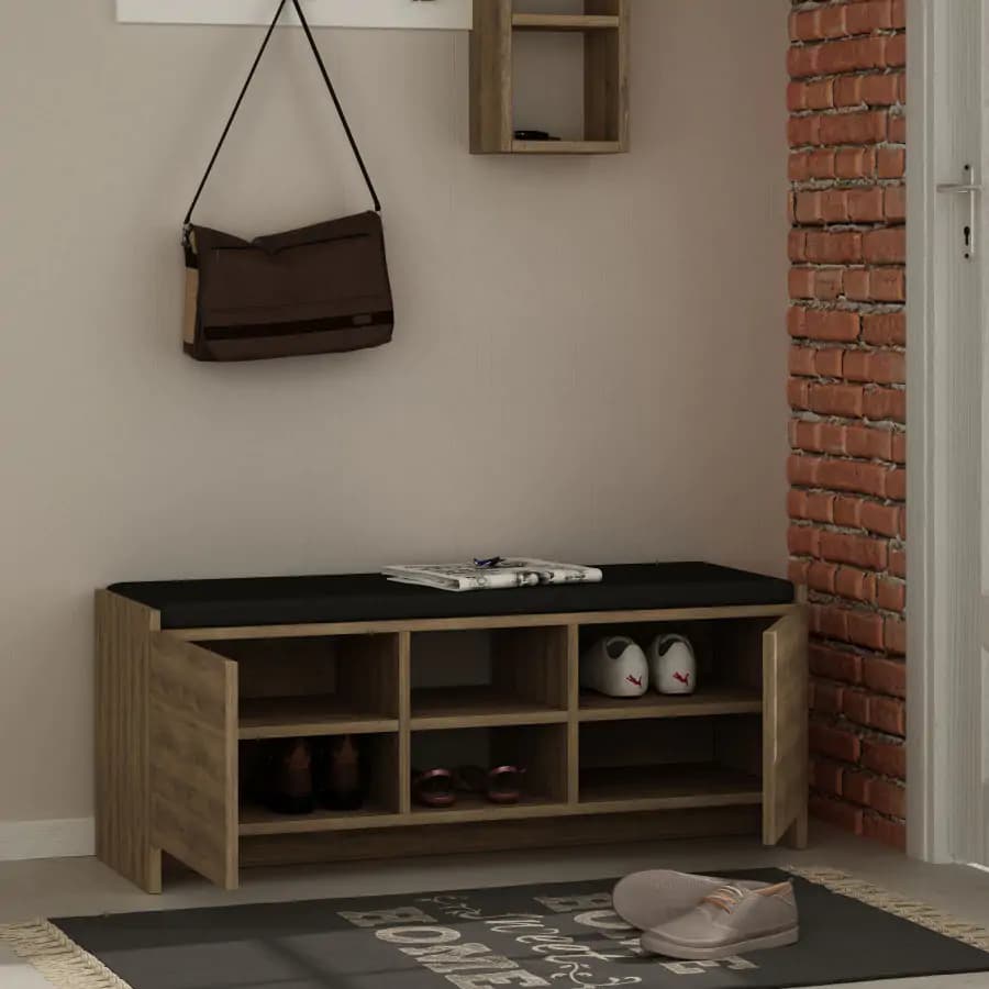 Casarredo Botník se sedákem Zulla - tmavý dub - náhled 3