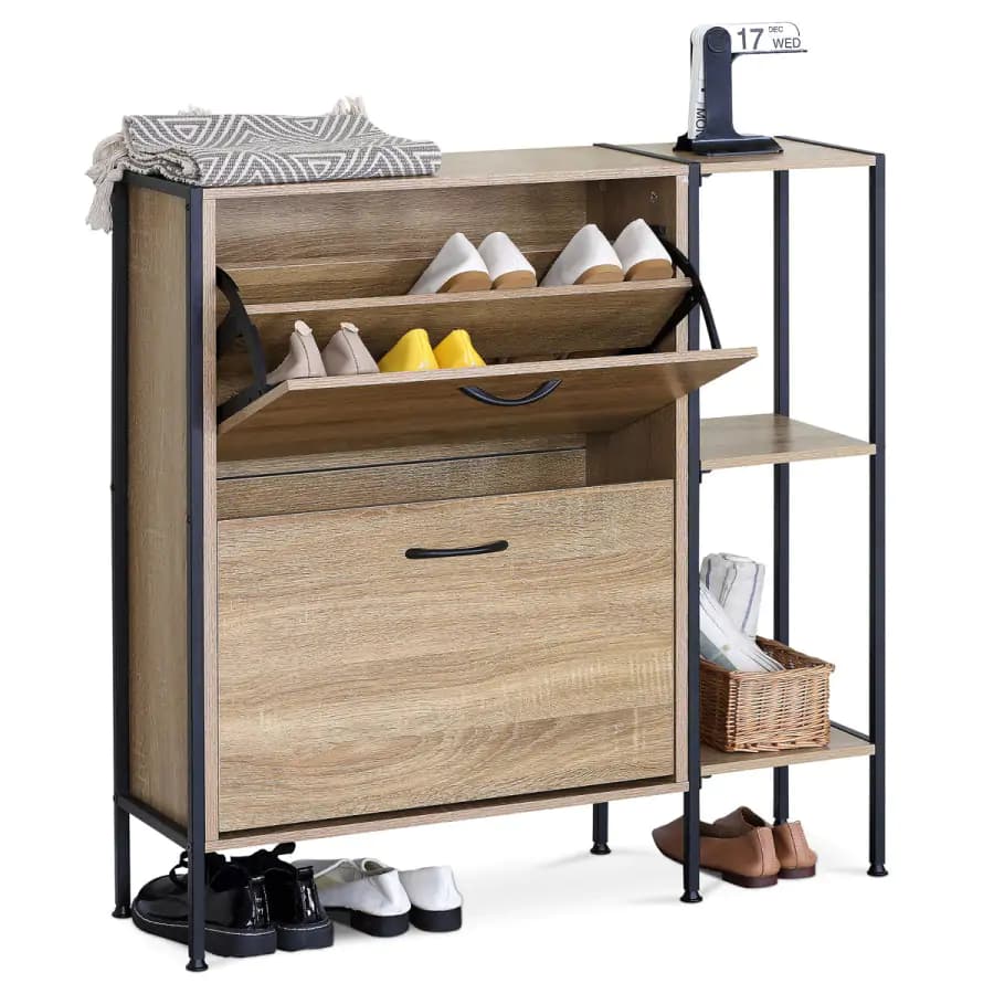 Autronic Výklopný botník ABO-G1008 OAK - náhled 3