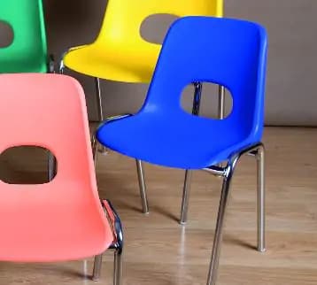 Alba Dětská plastová židlička HELENE MEDIA Výška sedu 38 cm - náhled 5