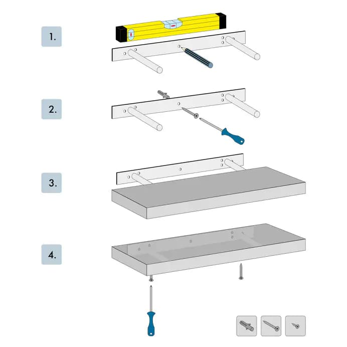 Autronic Polička 80 cm P-005 OLW - náhled 3