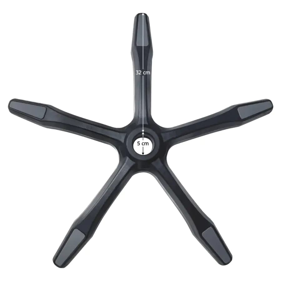 Tempo Kondela PODSTAVA TYP 7 poloměr 32 cm - černá/šedá - náhled 3