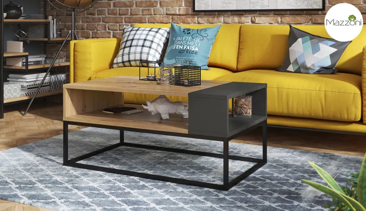 Casarredo Konferenční stolek LYNX 100 - dub artisan/antracit - náhled 2
