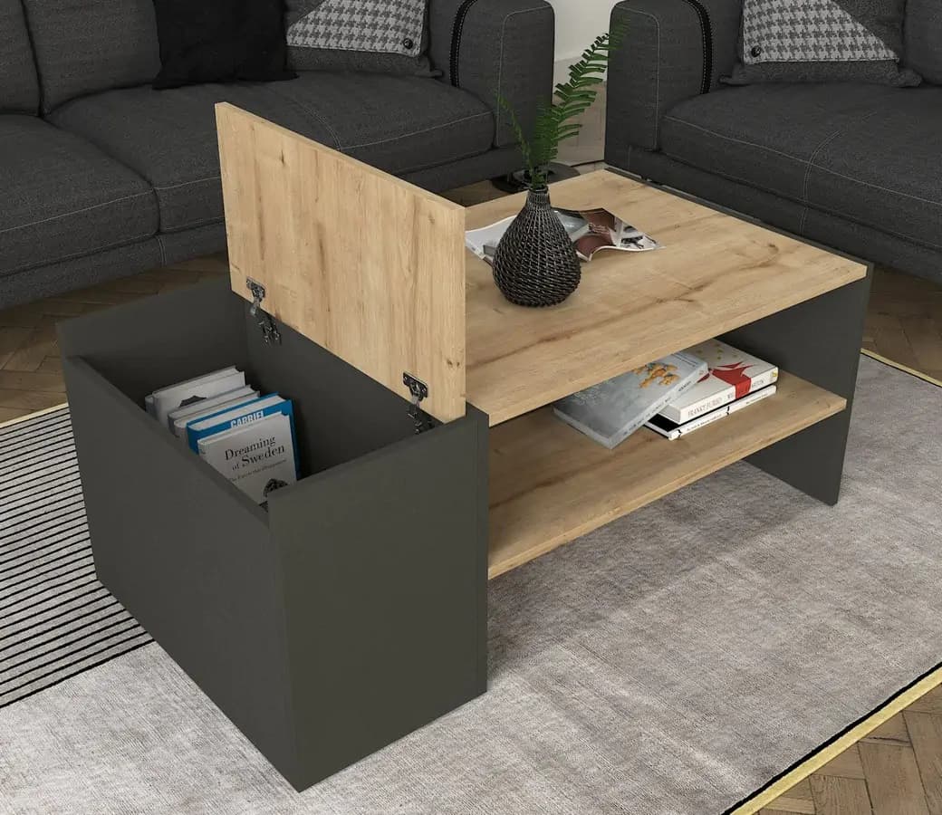 Casarredo Konferenční stolek s ÚP IZMIR - sapphire/antracit - náhled 3
