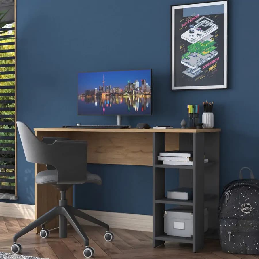 Casarredo Psací stůl LOMOND - ořech/antracit - náhled 3