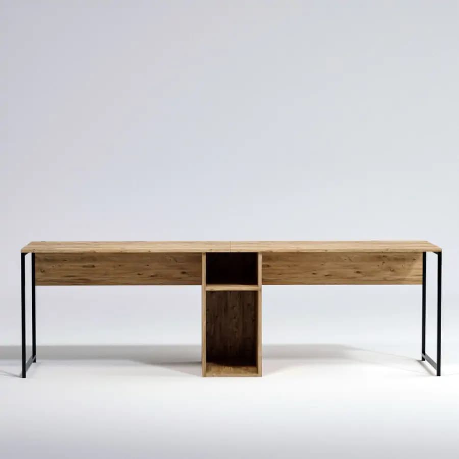 Casarredo Široký pracovní stůl LESLIE - dub - náhled 3