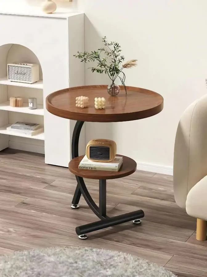 Casarredo Příruční stolek TUNNY - ořech/černá