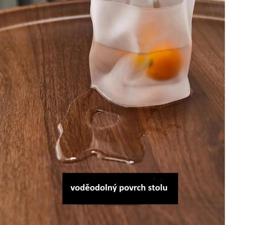 Casarredo Příruční stolek TUNNY - ořech/černá - náhled 4
