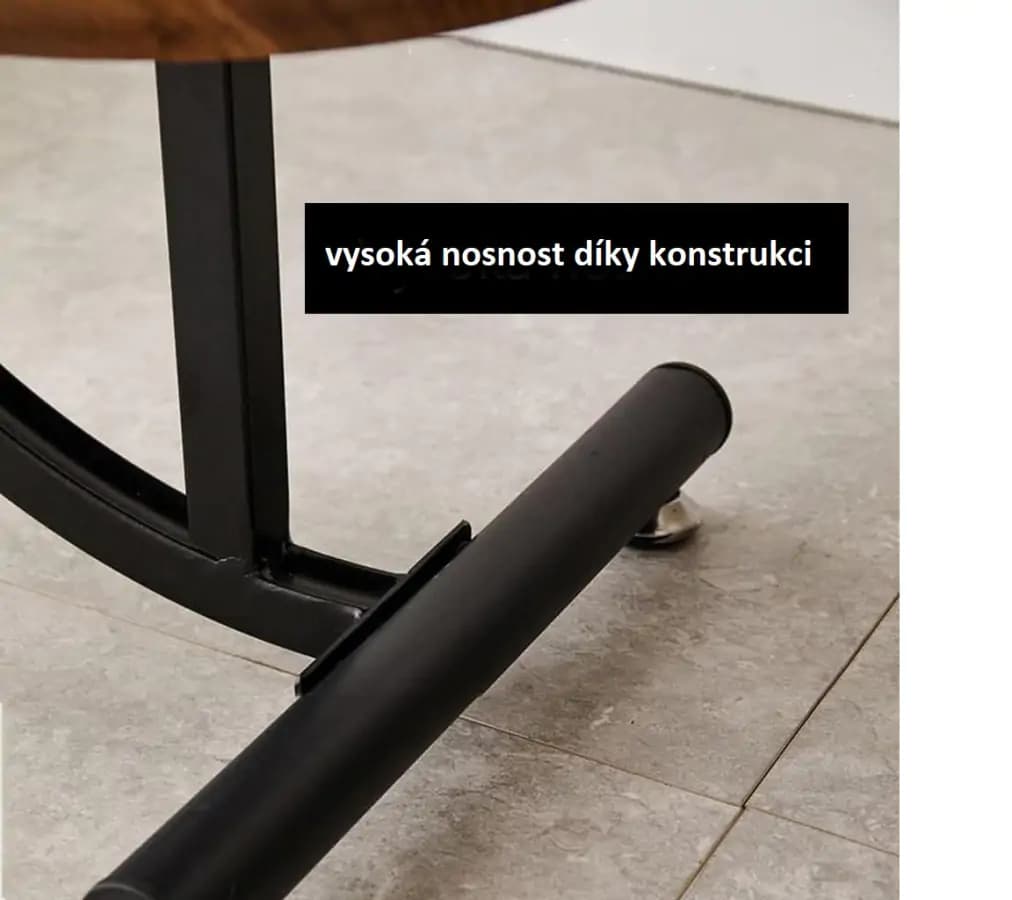 Casarredo Příruční stolek TUNNY - ořech/černá - náhled 5