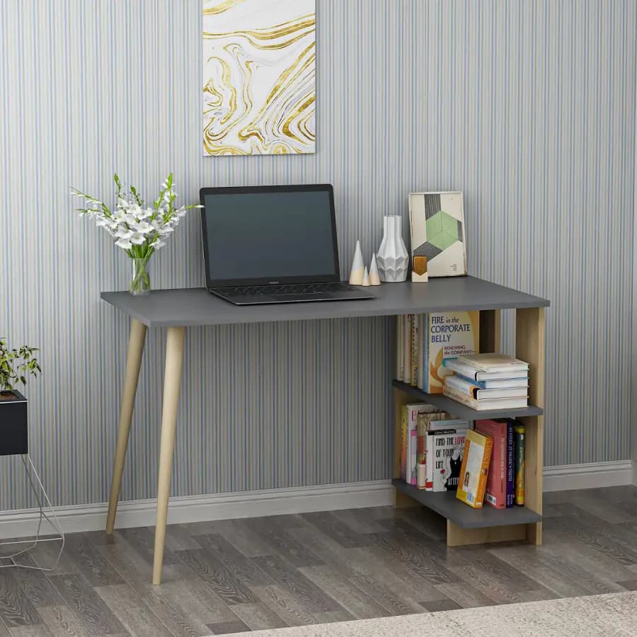 Casarredo Psací stůl CAPEL - antracit / dub - náhled 3