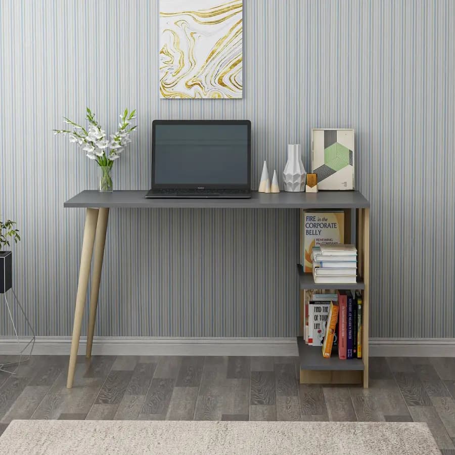 Casarredo Psací stůl CAPEL - antracit / dub - náhled 4