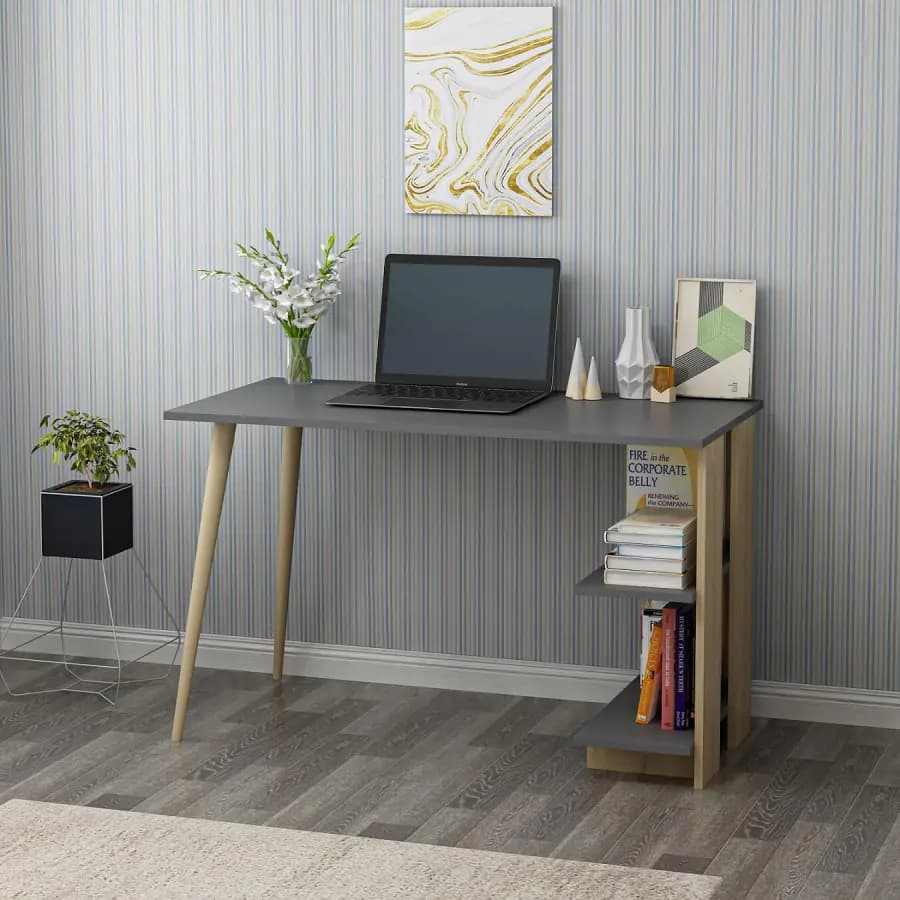 Casarredo Psací stůl CAPEL - antracit / dub - náhled 5