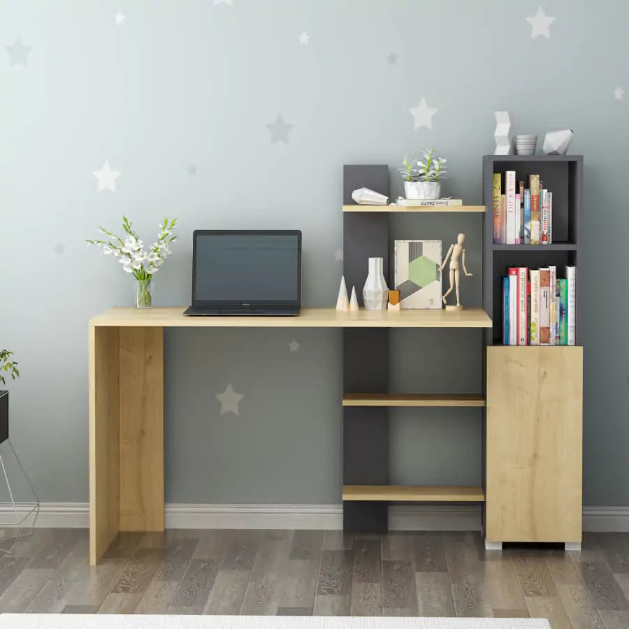 Casarredo Pracovní stůl ALTONA - dub / antracit - náhled 3