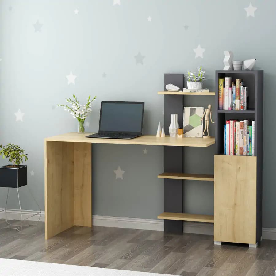 Casarredo Pracovní stůl ALTONA - dub / antracit - náhled 4