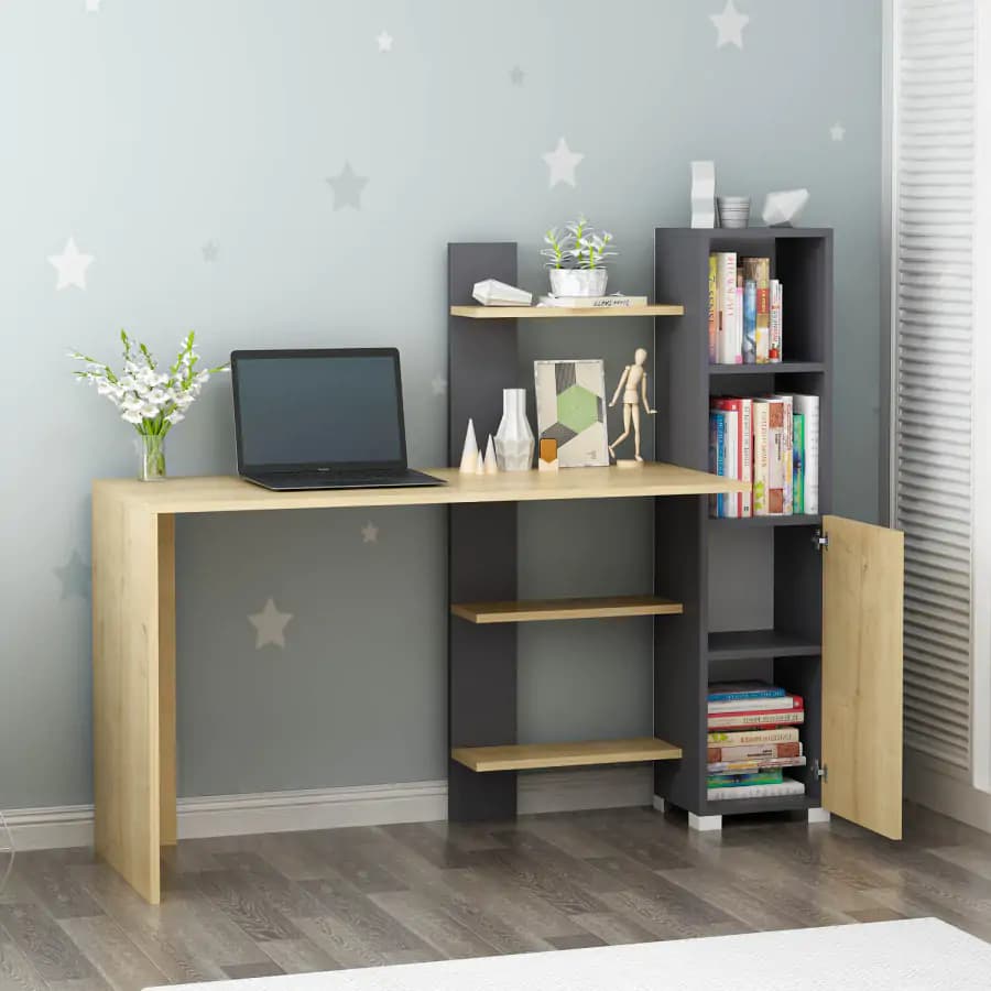 Casarredo Pracovní stůl ALTONA - dub / antracit - náhled 5