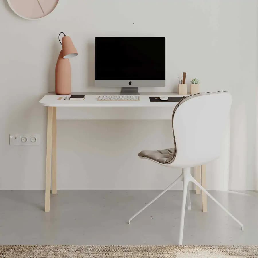 Casarredo Psací stůl MORPHEUS - bílý / světlá moka - náhled 3