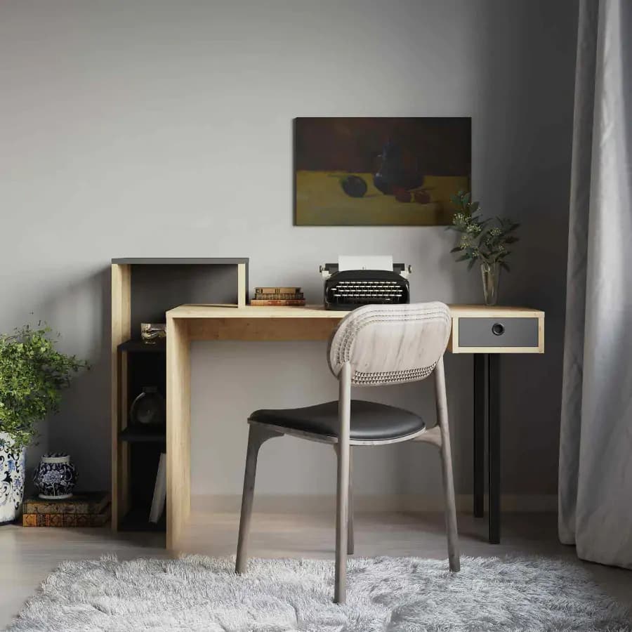 Casarredo Psací stůl ANITA - dub/antracit