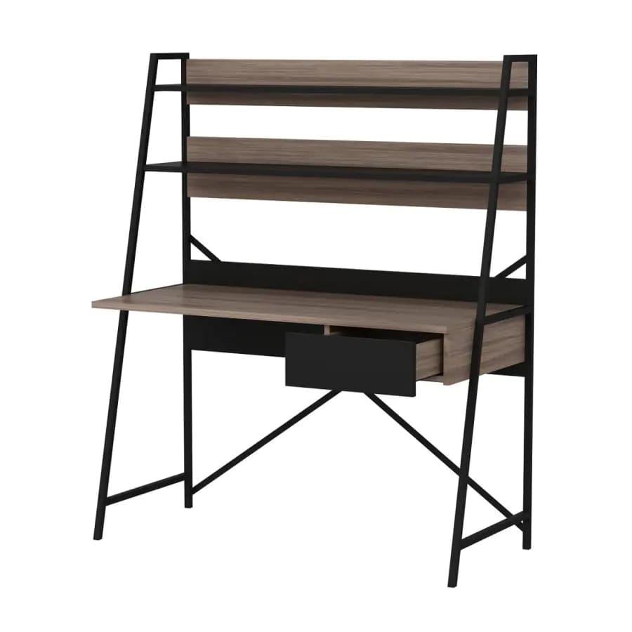 Casarredo Pracovní stůl ATHENY - ořech / černá - náhled 2