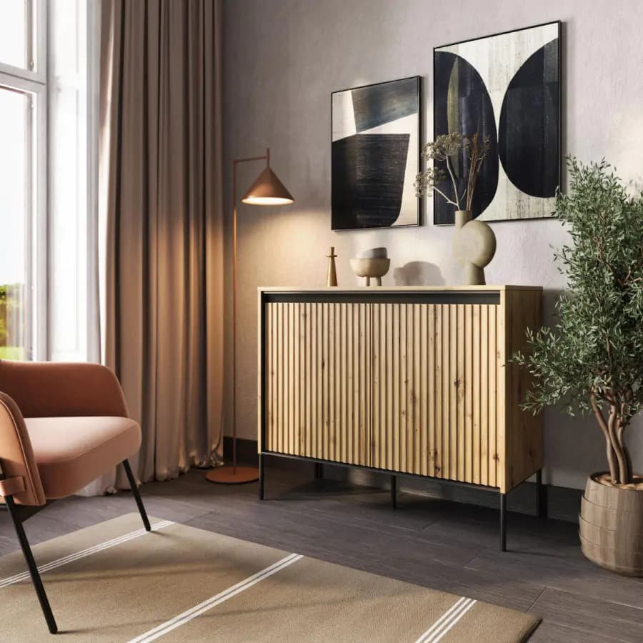 Casarredo Komoda 2D s LED IPOLIS - dub artisan - náhled 3