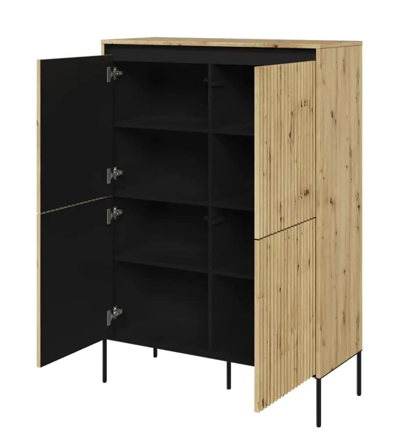 Casarredo Komoda 4D s LED IPOLIS - dub artisan - náhled 2