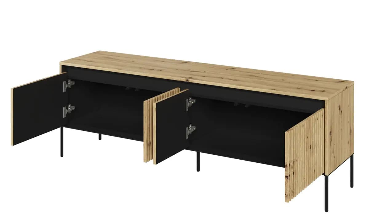 Casarredo Televizní stolek 4D s LED 167 IPOLIS - dub artisan - náhled 2
