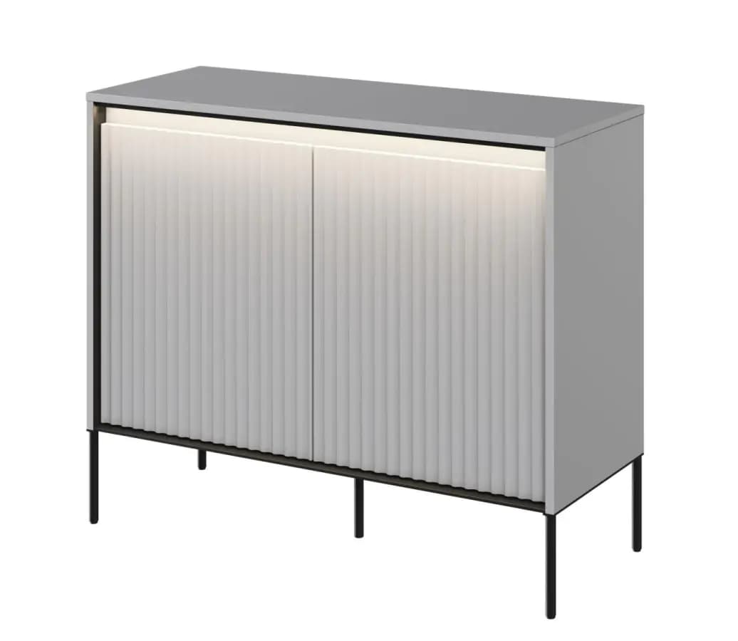 Casarredo Komoda 2D s LED IPOLIS - šedá