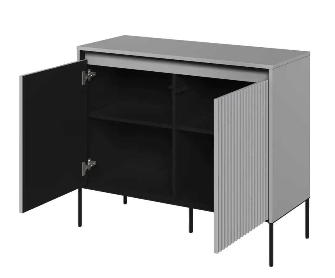 Casarredo Komoda 2D s LED IPOLIS - šedá - náhled 2
