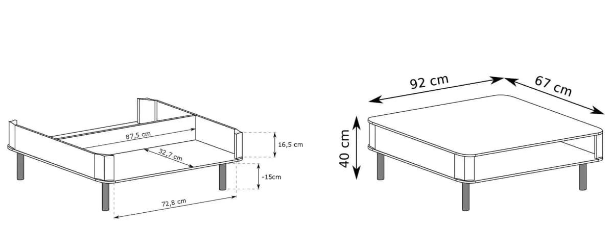 Casarredo Konferenční stolek JOLY - alpská bílá - náhled 4