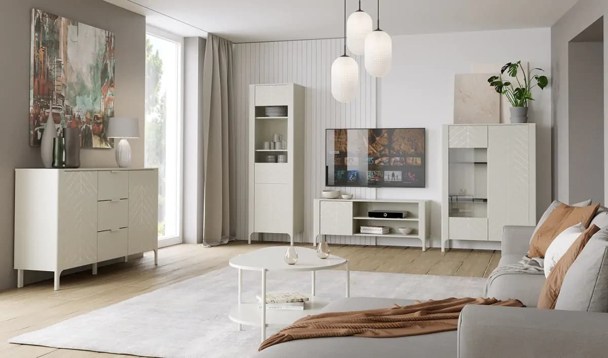 Casarredo Vitrína 1D KENORA - kašmír - náhled 2