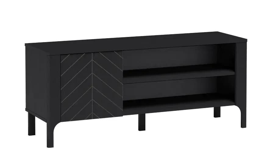 Casarredo Televizní stolek 1D KENORA - černá